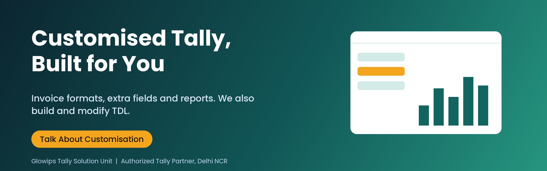 Tally customisation built for your business with TDL